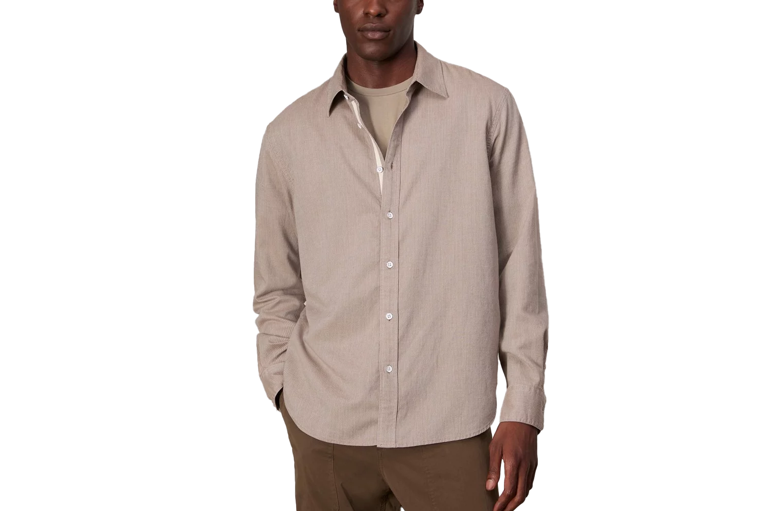 Rag & Bone Finch Textured Striped Shirt