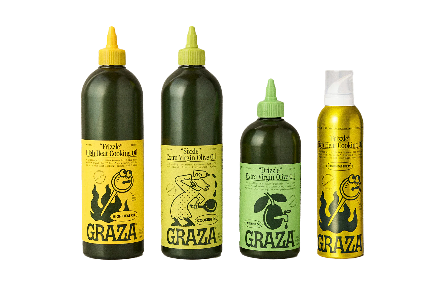 Graza “The Trio” Sizzle, Drizzle, & Frizzle Set