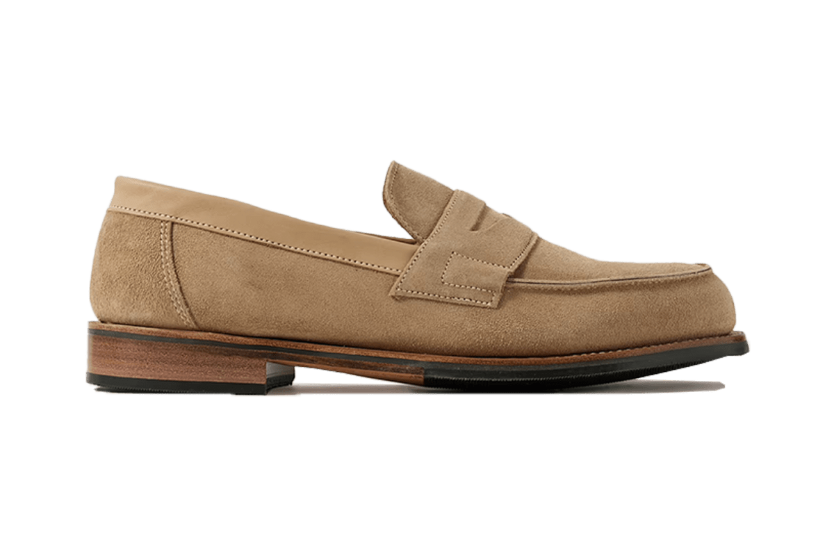 Grenson Epsom Suede Penny Loafers