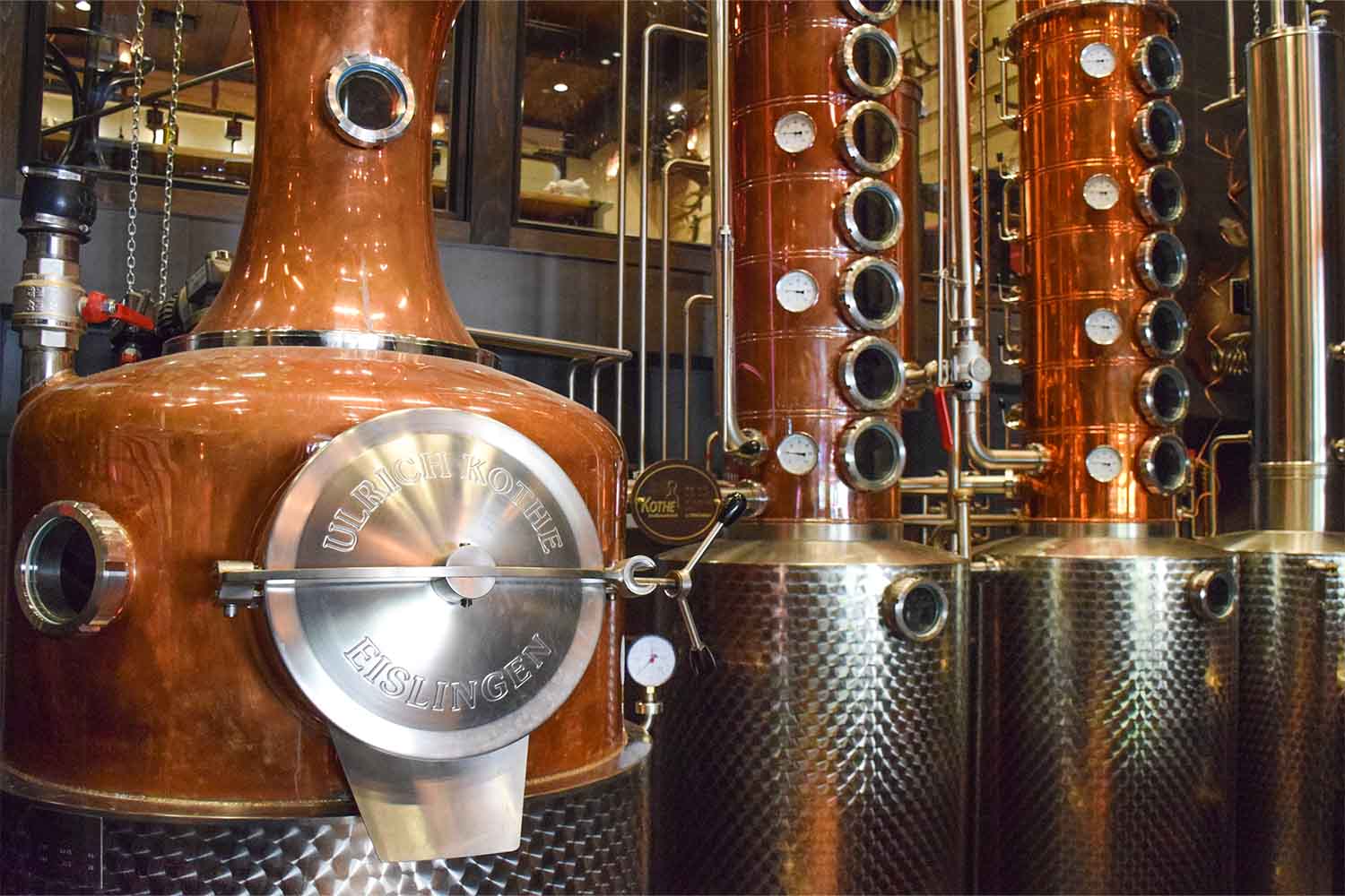 The stills at Park Distillery