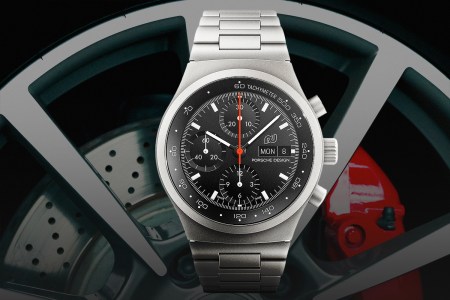 The new Porsche Designs Chronograph 1 1975 Limited Edition is the first uncoated titanium piece from the brand.