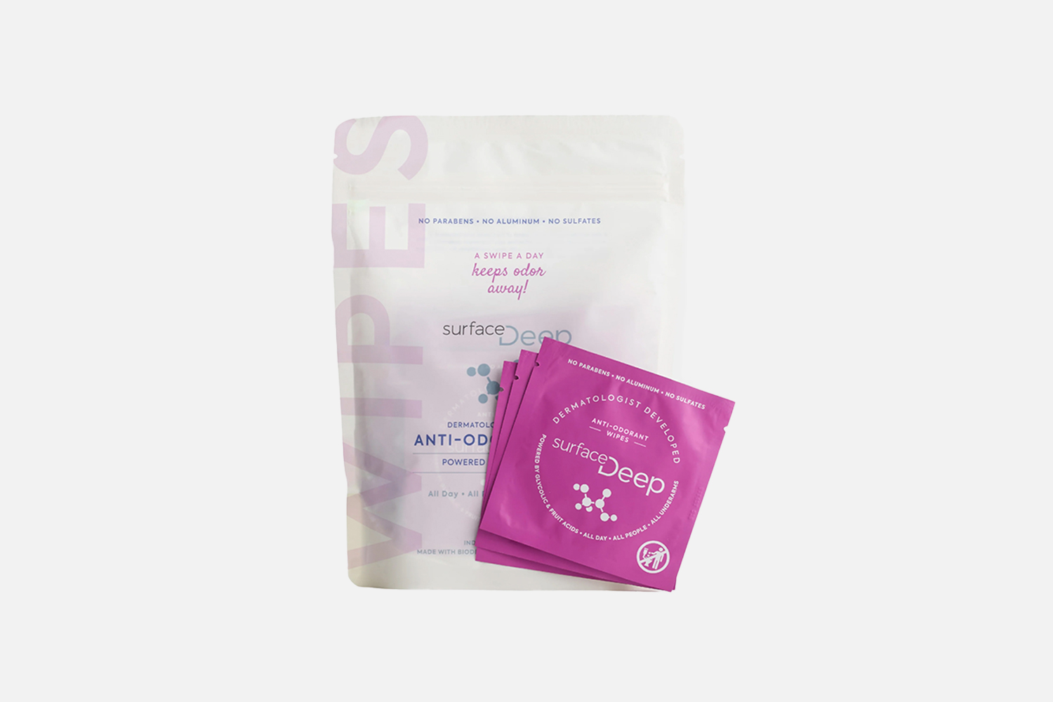 Best Wipes for Underarms: Surface Deep Anti-Odorant Wipes