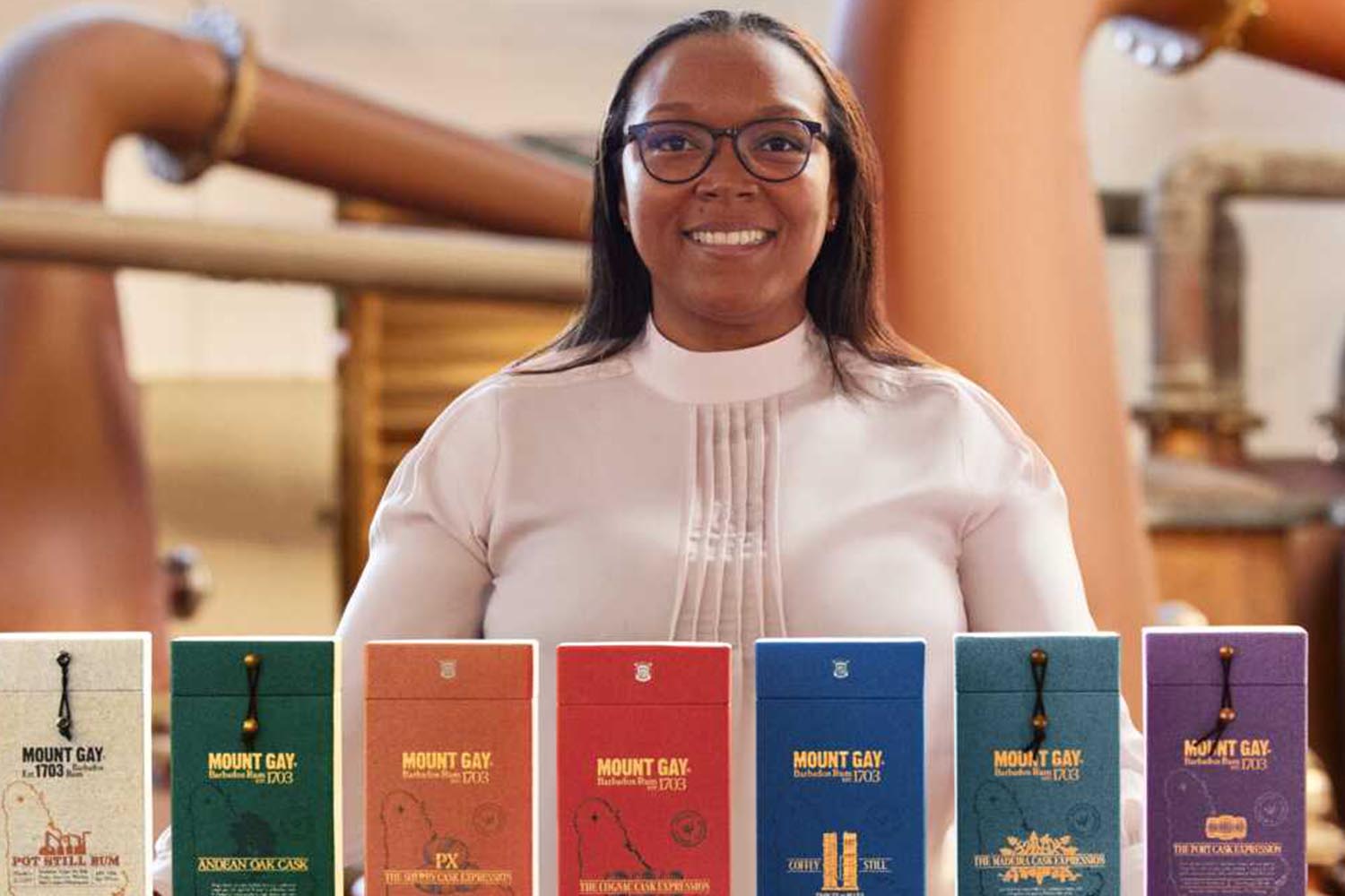 Mount Gay Master Blender Trudiann Branker and the Master Blender Collection