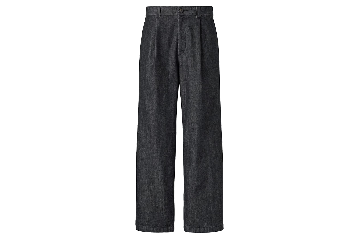 Uniqlo : C Pleated Straight Denim Pants