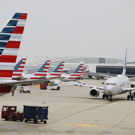 American Airlines planes on the tarmac