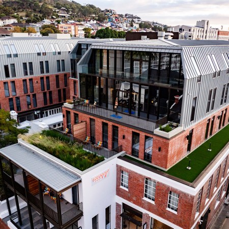An exterior photo of the Canopy by Hilton Cape Town Longkloof hotel