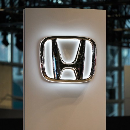 Honda logo at a car show