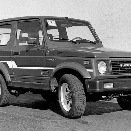 A Suzuki Samurai 4x4 shot in 1986. We take a look at the Samurai Jack White got for his 50th birthday.