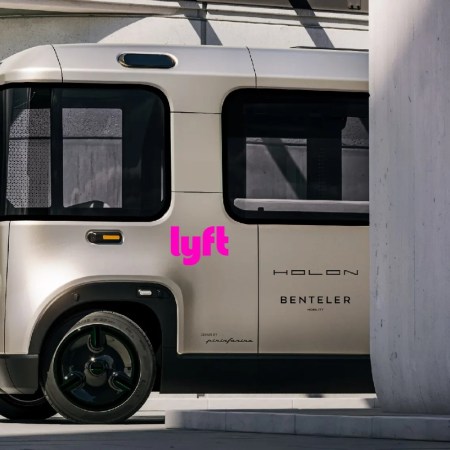 Rendering of Lyft's autonomous shuttles