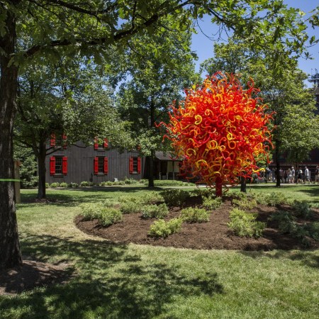 Dale Chihuly sculpture at Star Hill Farm
