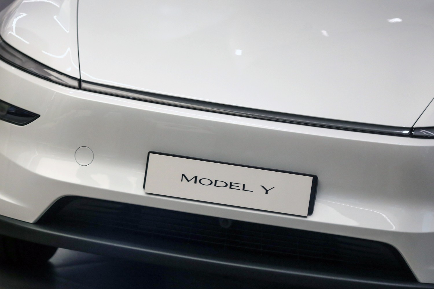 Front of a Tesla Model Y
