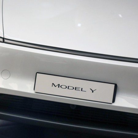 Front of a Tesla Model Y
