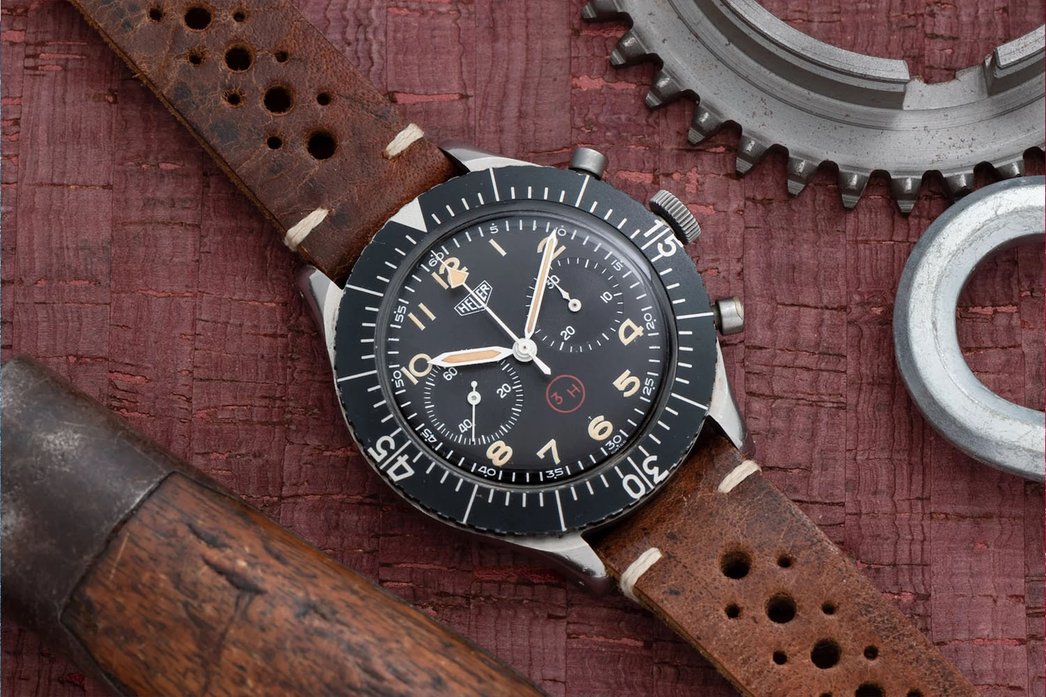 Heuer Bundeswehr Chronograph ref. 1550 SG