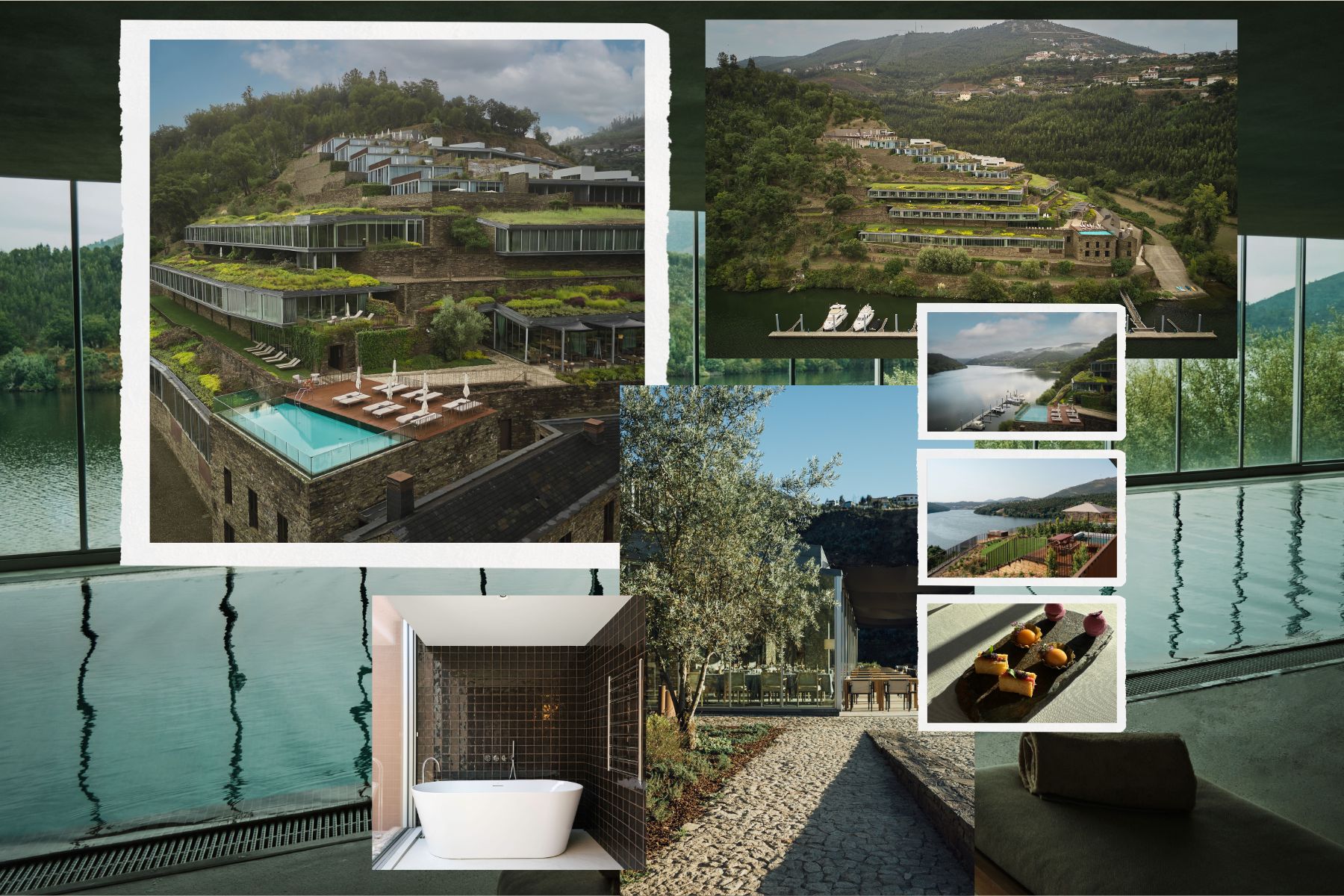 Collage of hotel