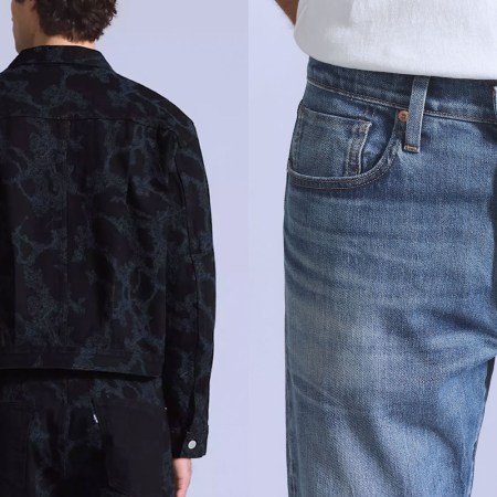 Jeans and a top from Levi's Blue Tab, the new Japanese-made sub-label