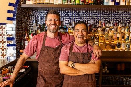 Mixteca's Jeff Bell and Victor Lopez
