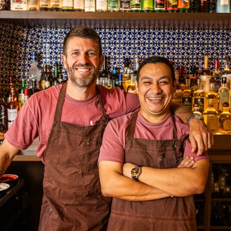 Mixteca's Jeff Bell and Victor Lopez