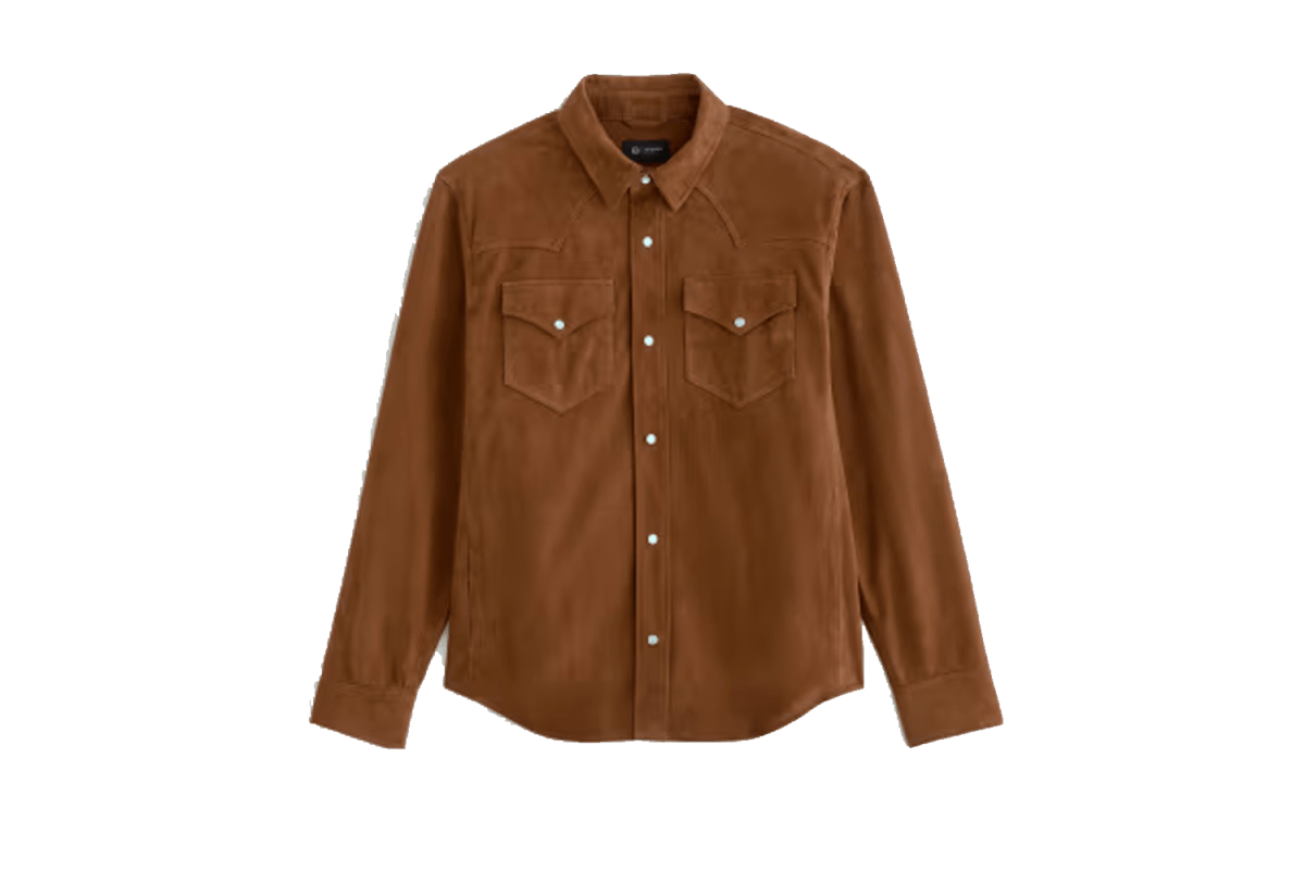 AG Jeans Elias Suede Shirt Jacket