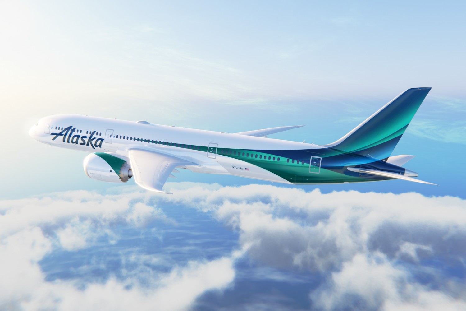 Alaska Airlines 787-9 exterior design