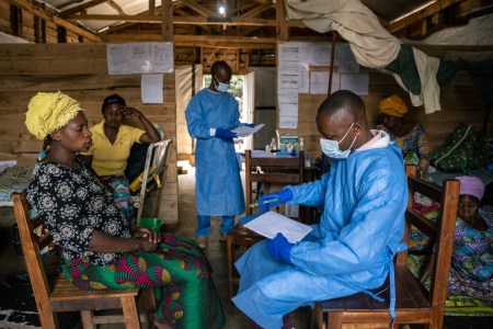 Doctors treating mpox