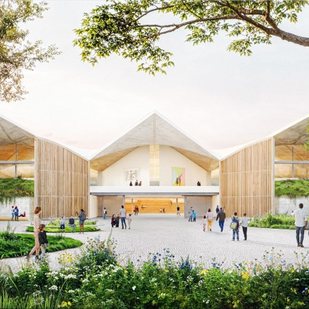 Rendering of the Eames Institute of Infinite Curiosity
