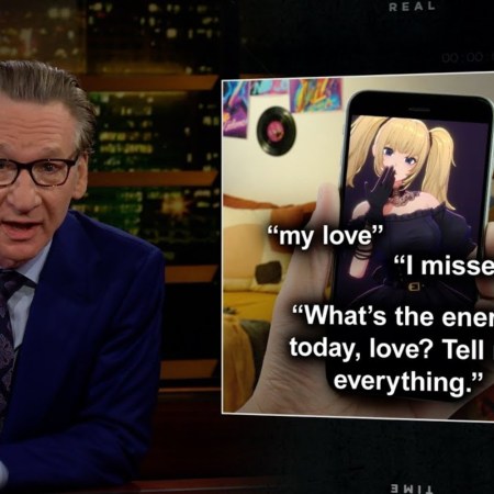 Bill Maher and a Grok chatbot
