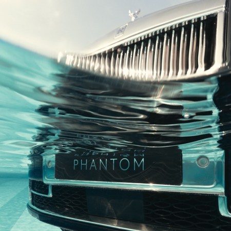 Rolls-Royce Phantom in a swimming pool