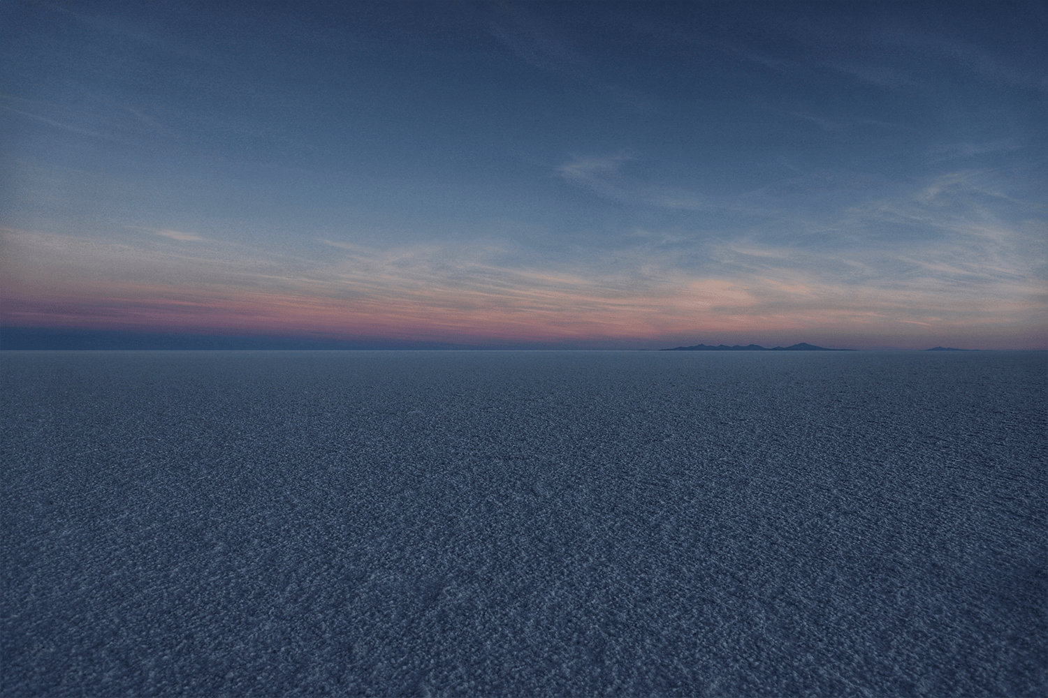 Sunset over Uyuni.