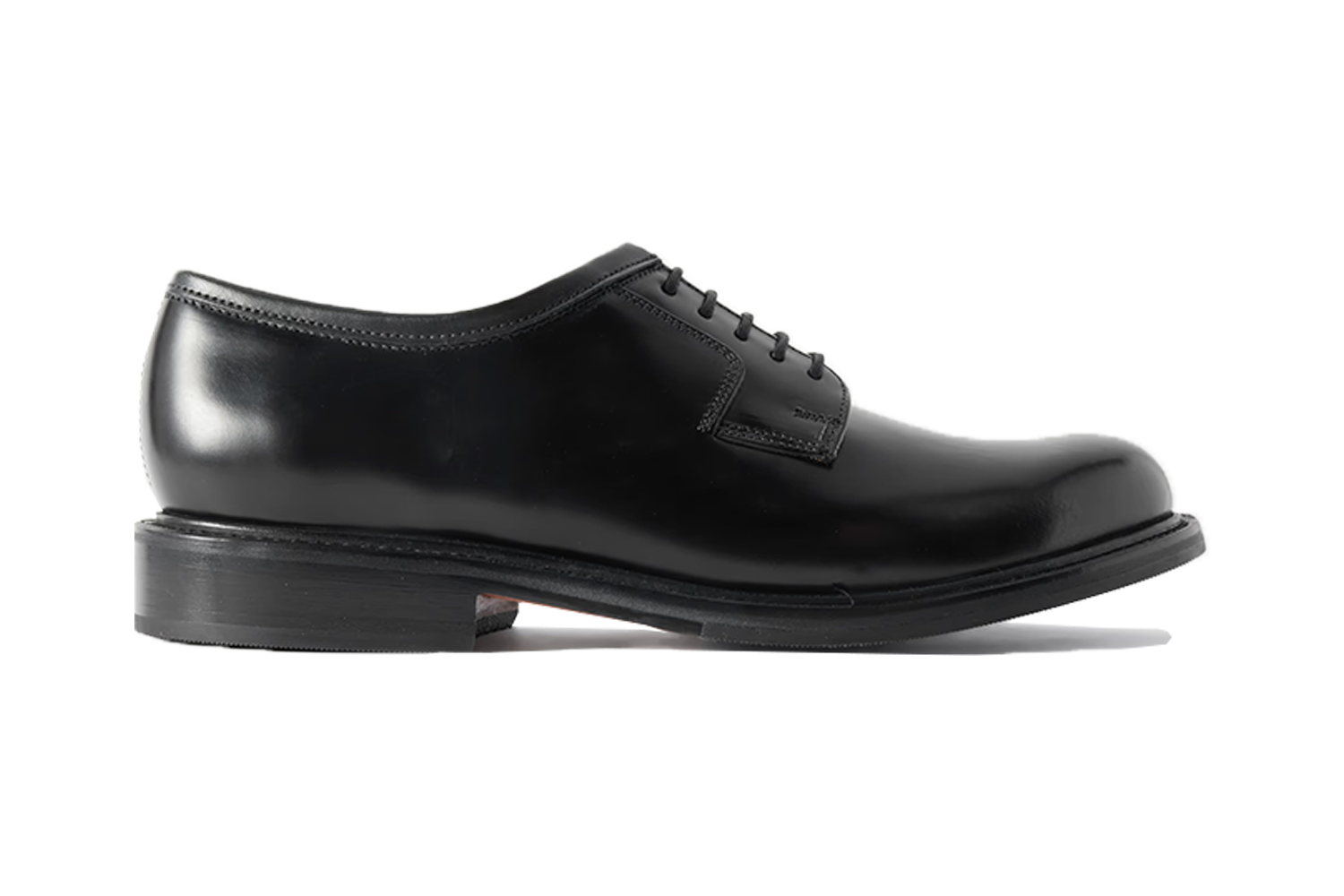 Grenson Camden Polished-Leather Derby Shoes
