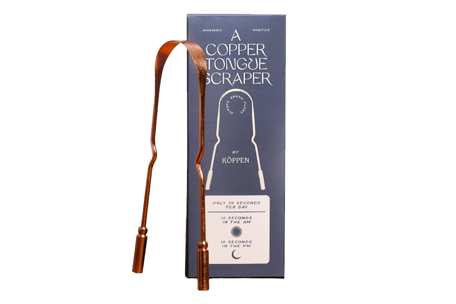 Koppen Copper Tongue Scraper