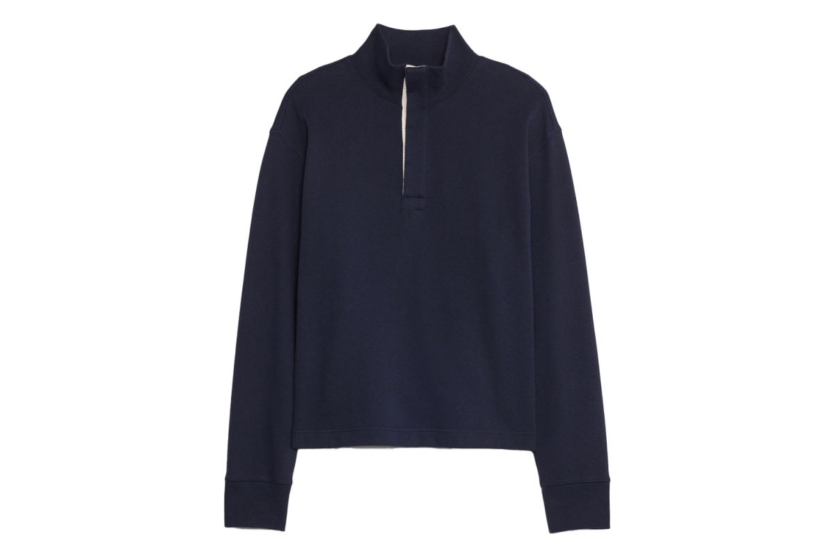 Banana Republic Terry Mock-Neck Sweatshirt