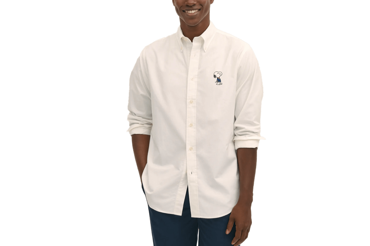 Brooks Brothers x Peanuts Traditional Fit Cotton Oxford Shirt