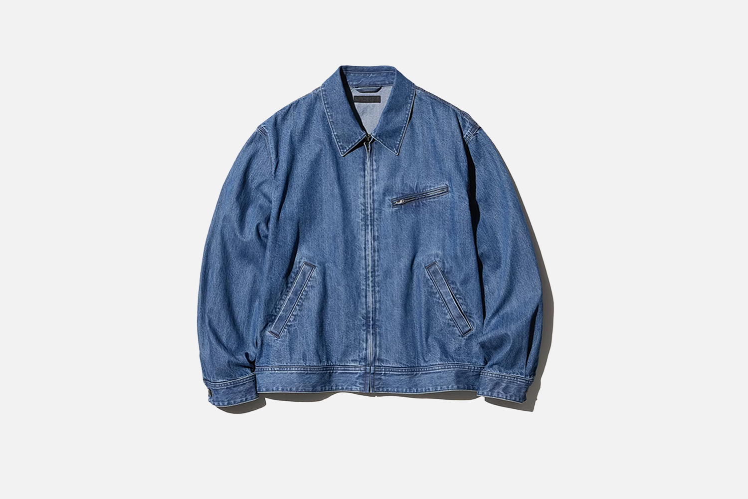 Uniqlo Denim Zip-Up Blouson Jacket