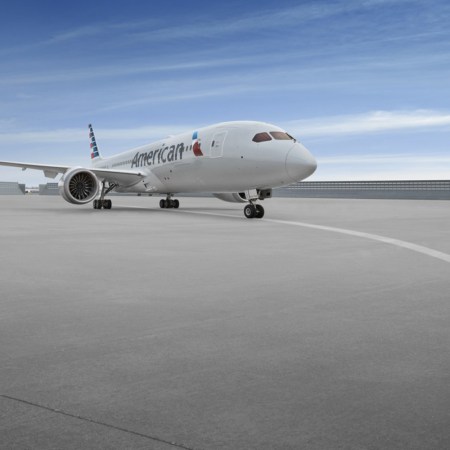 American Airlines plane on tarmac
