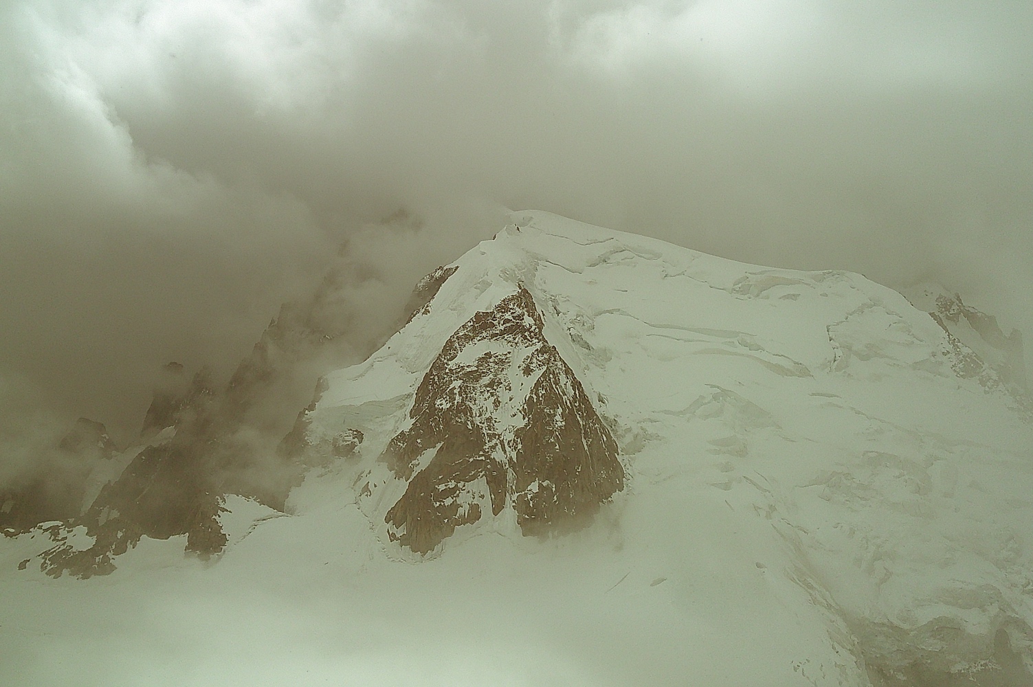 A view from up high on the Aiguille du Midi.