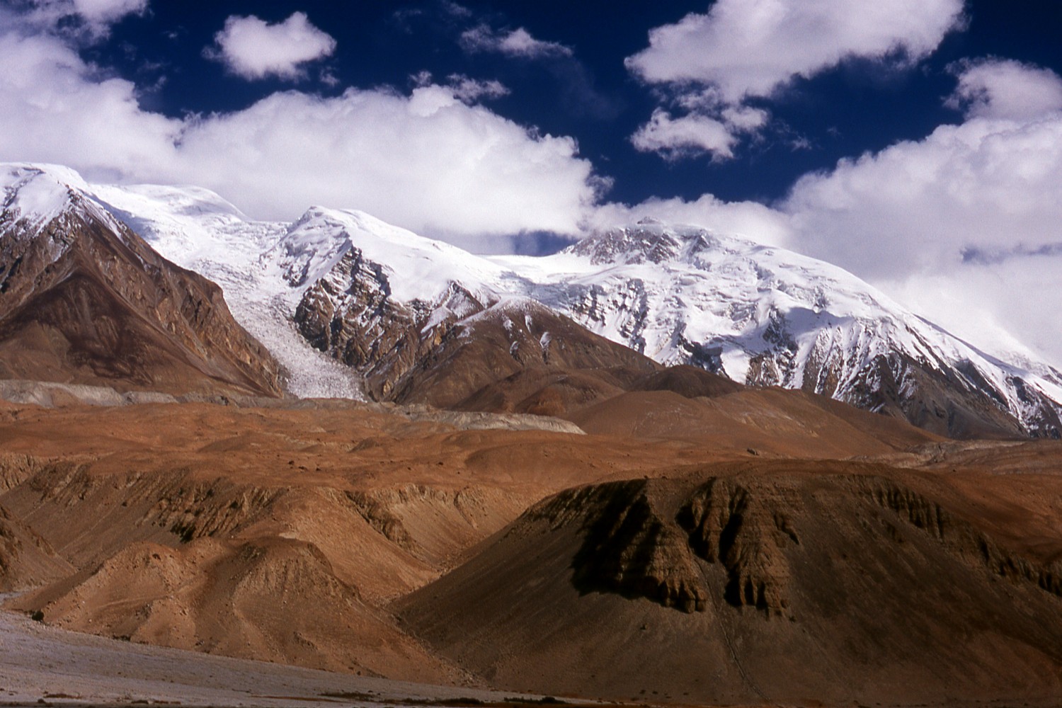 Glaciers in the Pamir Mountains