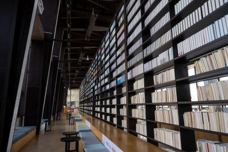 Library shelves