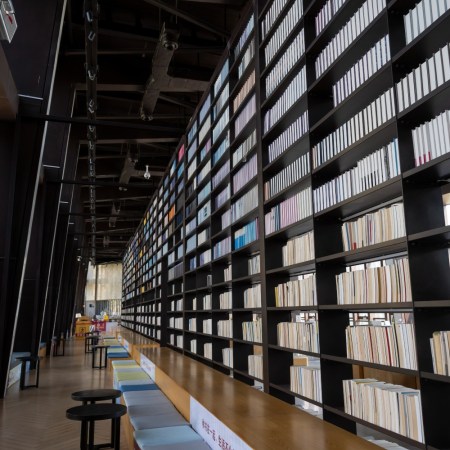 Library shelves