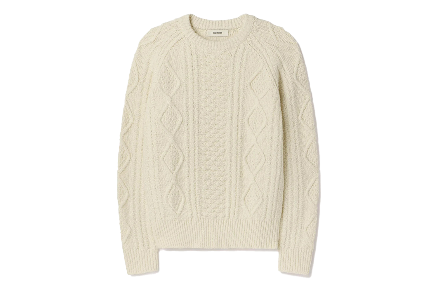 Buck Mason Seastack Wool Tweed Cable Sweater