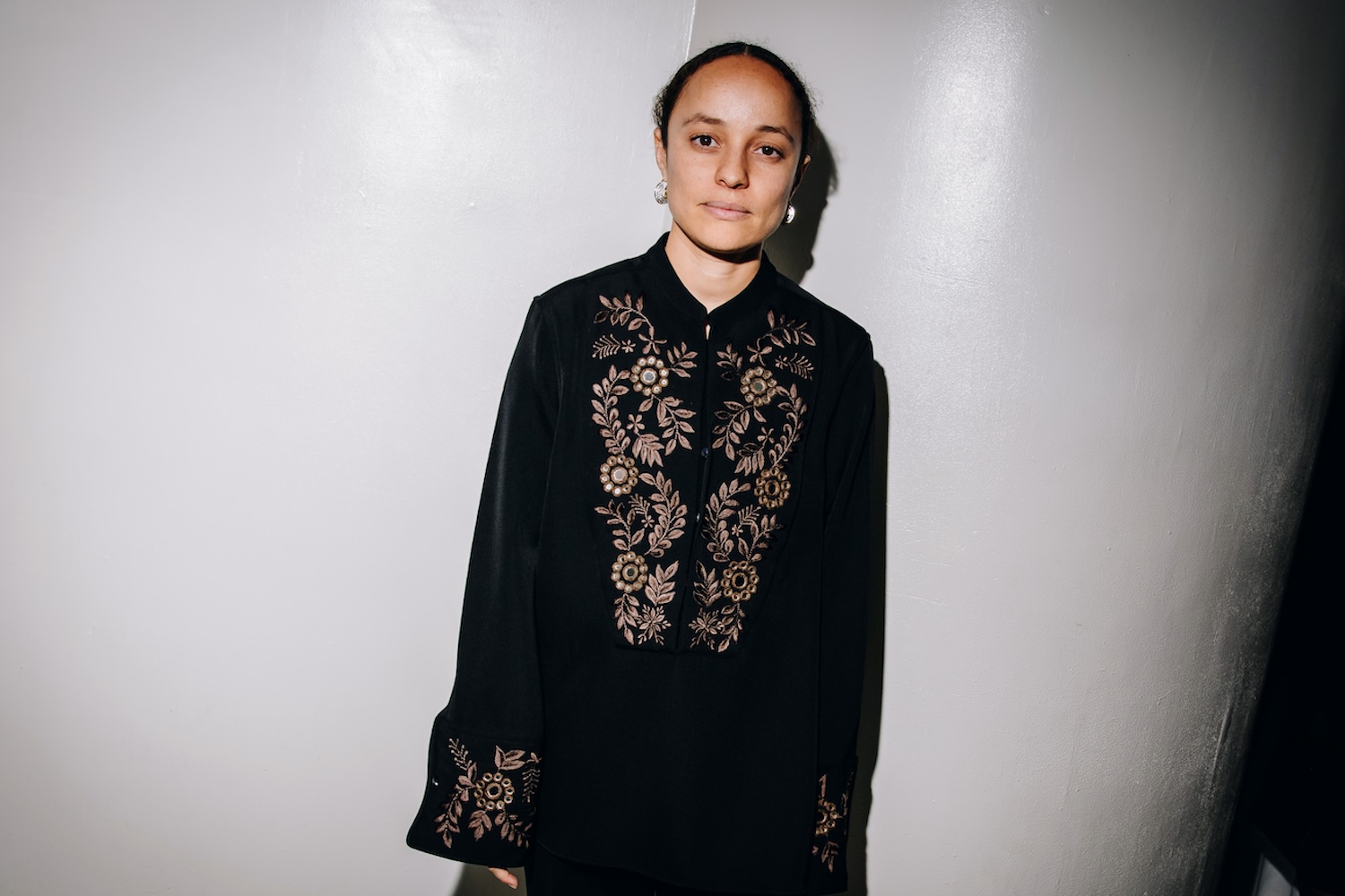 Grace Wales Bonner at the Grace Wales Bonner: Togetherness at Guggenheim party held at the Guggenheim Museum on May 03, 2025 in New York, New York. (Photo by Nina Westervelt/WWD via Getty Images)
