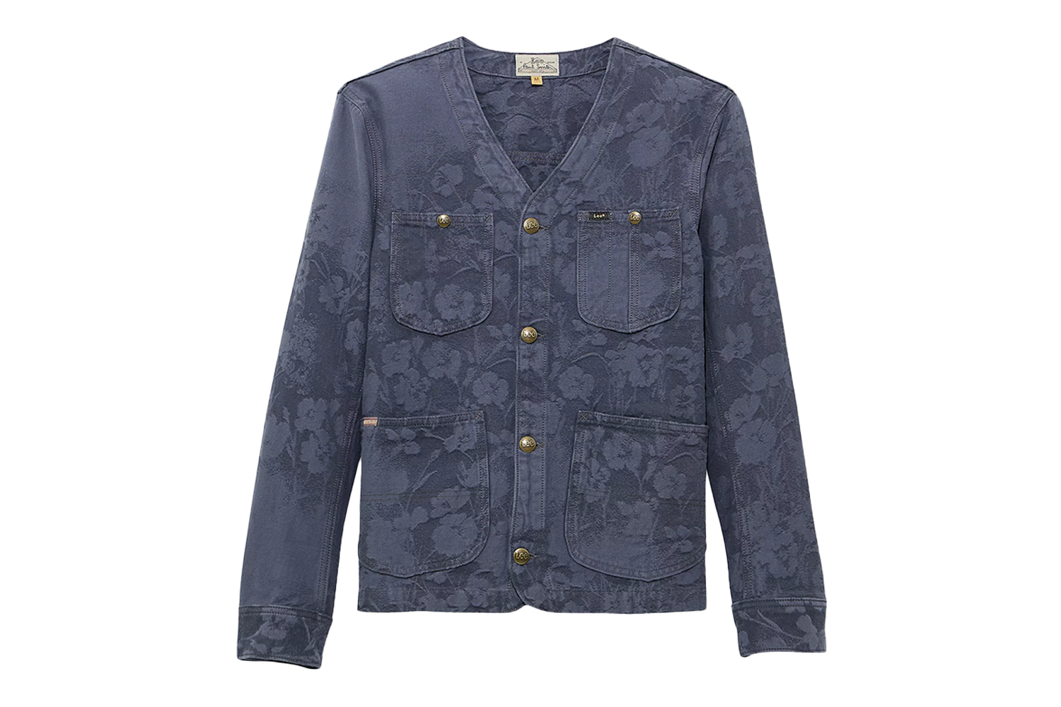 Lee x Paul Smith Jacquard Collarless Chore Coat