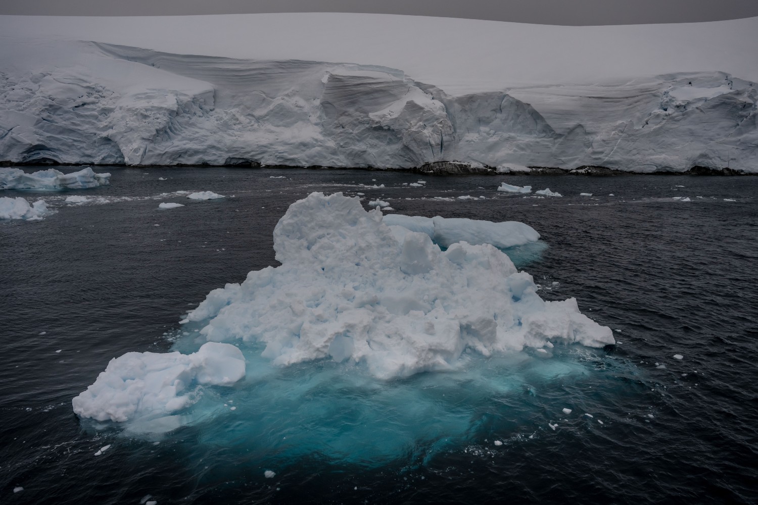 Melting ice in Antarctica
