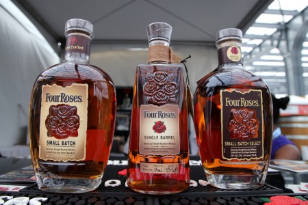Four Roses Bourbon bottles