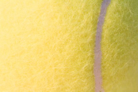 Closeup of a tennis ball