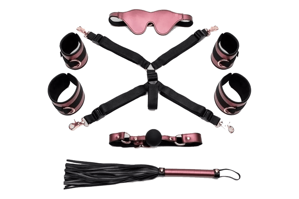Bondage Boutique Seduce Me Lover’s Bed Bondage Kit (6 Piece)