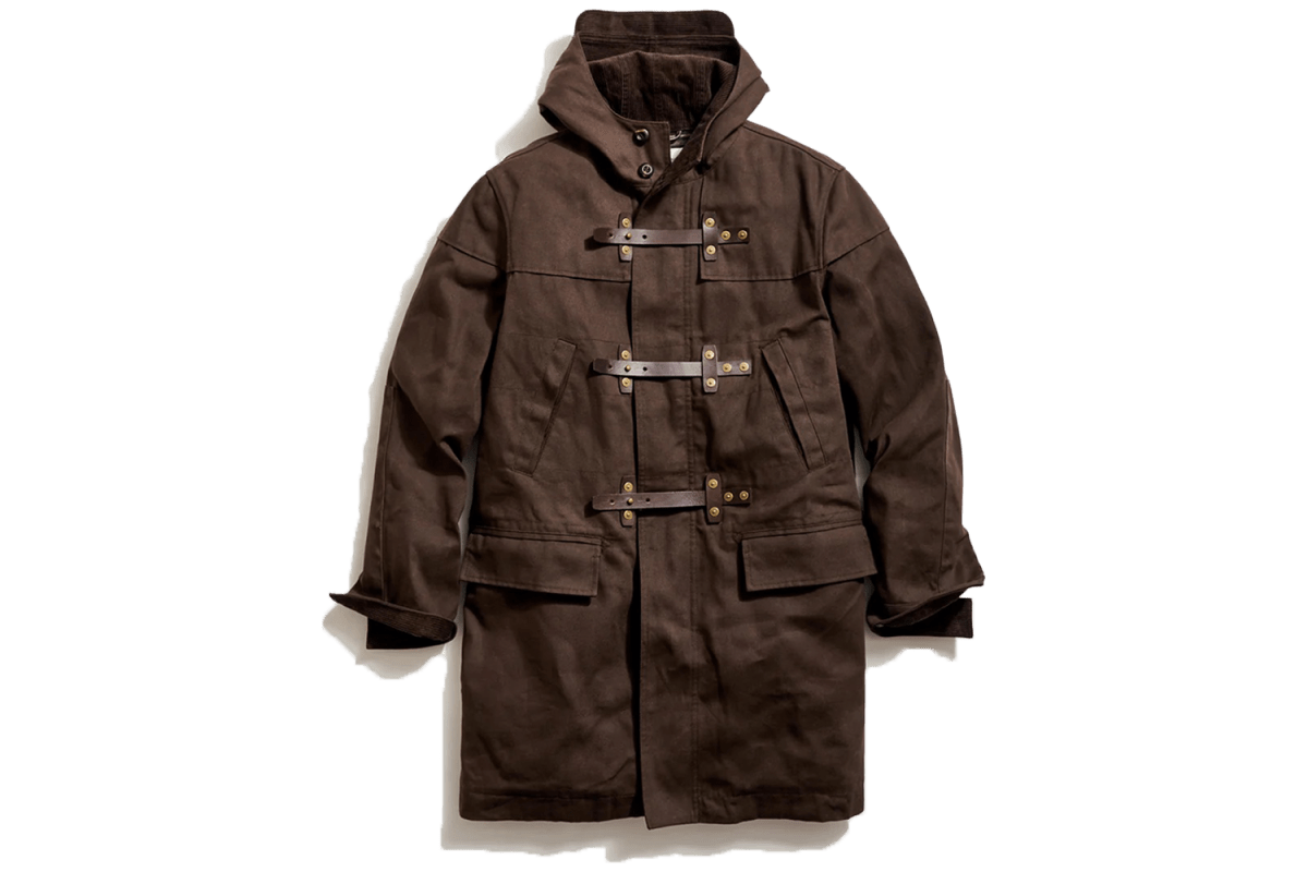 Billy Reid Waxed Canvas Duffle Coat