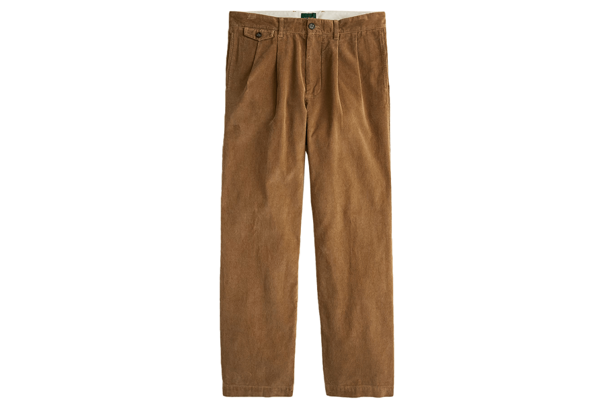 J.Crew Relaxed Double-Pleated Corduroy Pant