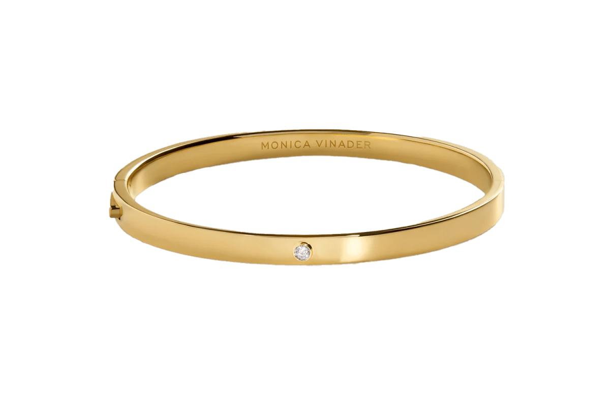 Monica Vinader Solitaire Diamond Bangle