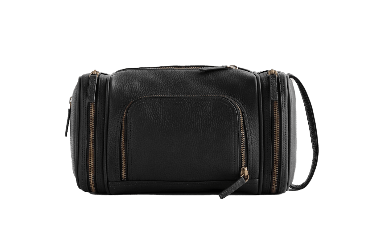 Quince Nappa Leather Toiletry Bag