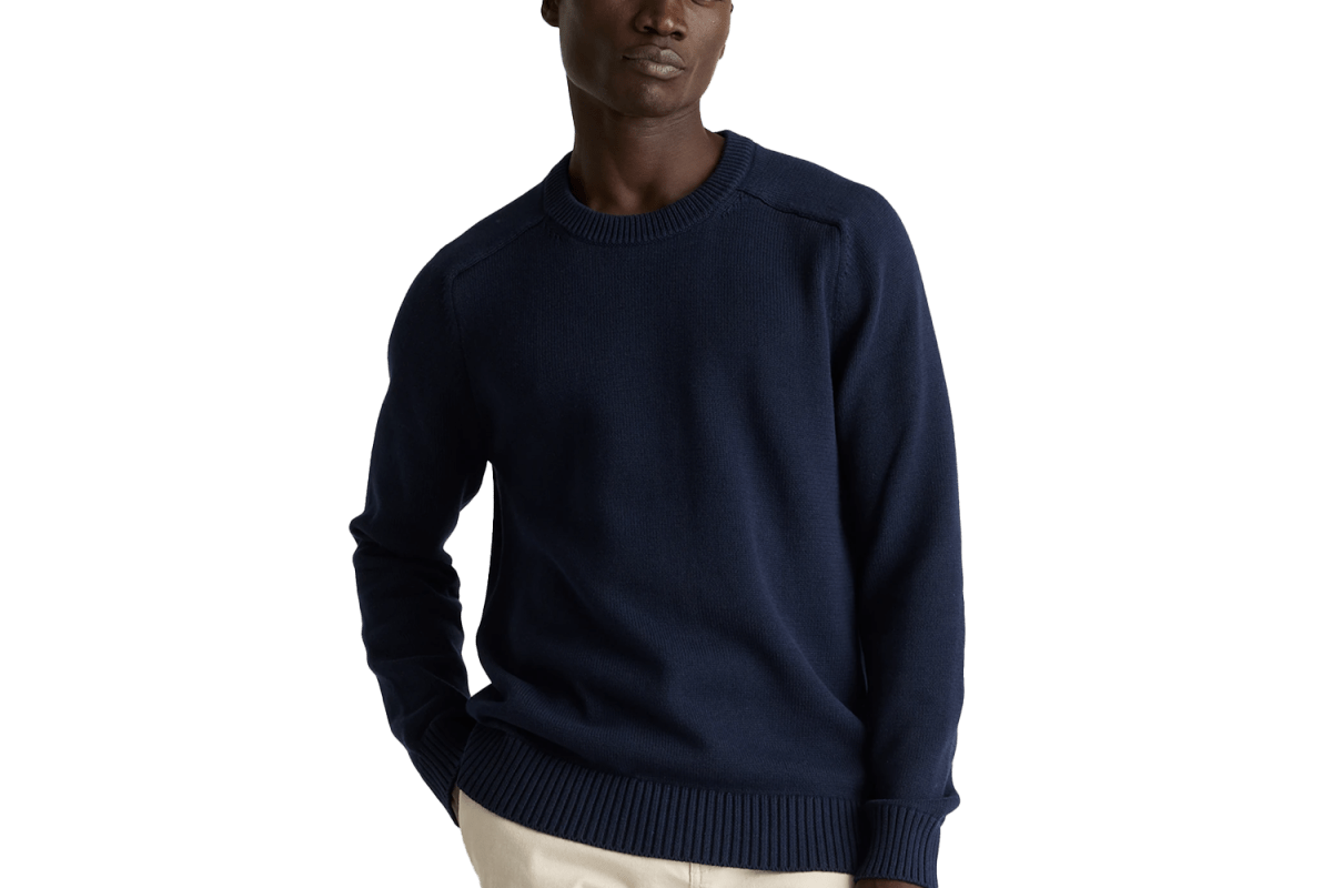 Quince 100% Organic Cotton Crewneck Sweater
